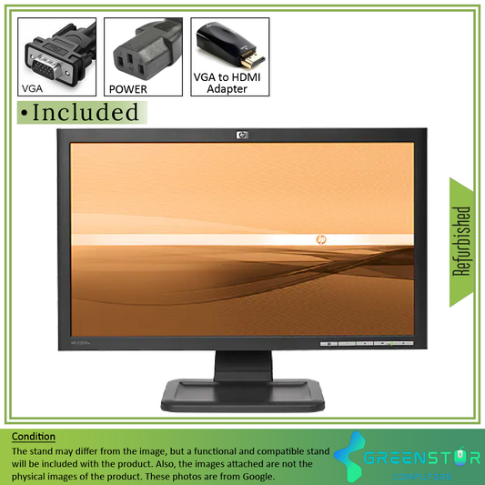 Refurbished(Good) - HP LE2001W 20" Widescreen 1600x900 HD+ LED Backlight LCD TN Flat Panel Monitor | VGA