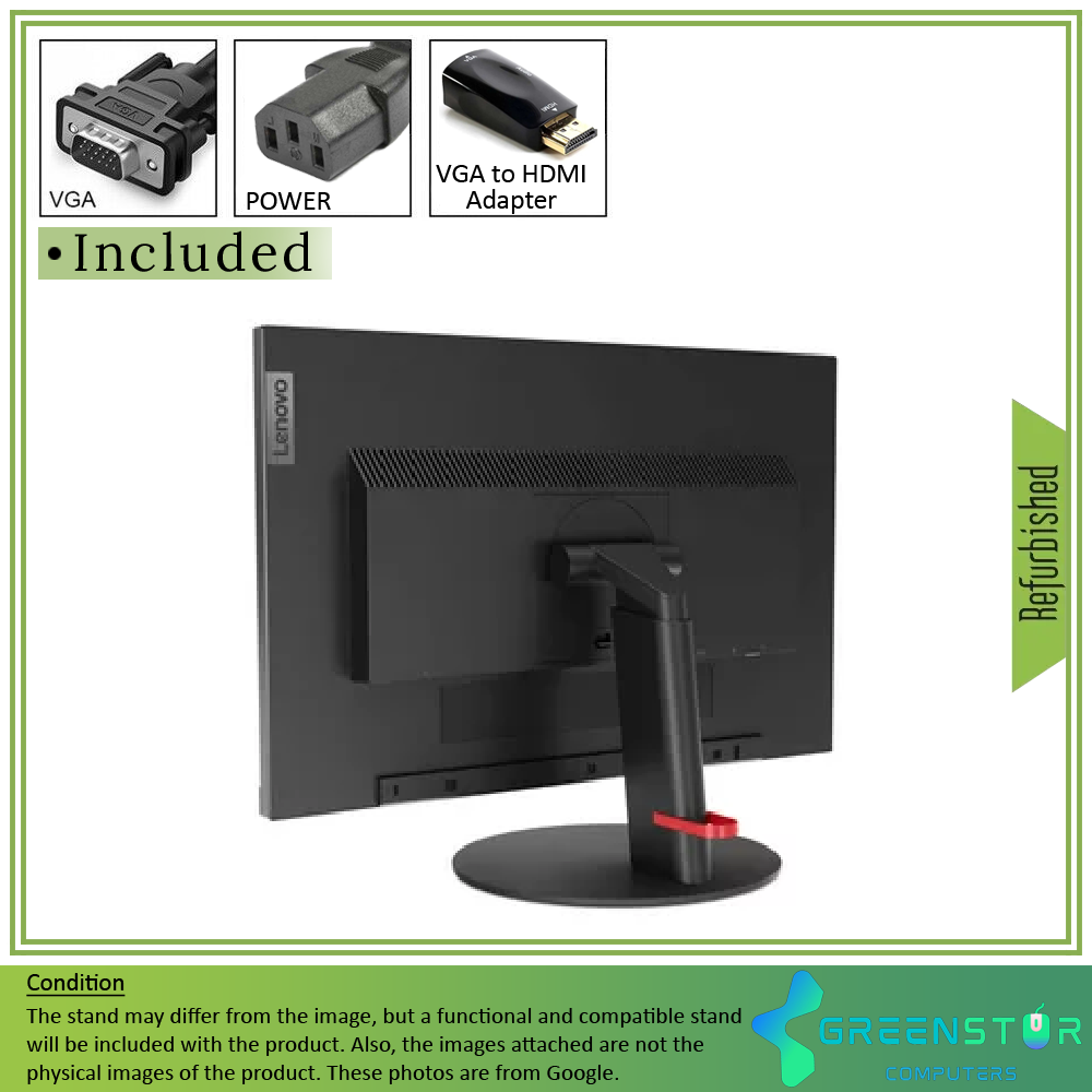 Refurbished(Good) - Lenovo ThinkVision LT2323pwA 23" Wide 1920x1080 FHD LED Backlit LCD IPS Monitor