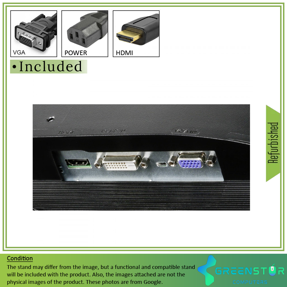 Refurbished(Good) - Acer K2 Series K242HQL 23.6" Widescreen 1920x1080 FHD LED Backlight LCD TN Panel Monitor | VGA , HDMI, DVI