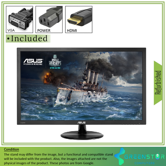 Refurbished(Good) - ASUS VP278 27" Widescreen 1920x1080 FHD LED Backlight LCD Gaming TN Flat Panel Monitor | VGA-D, HDMI Standard