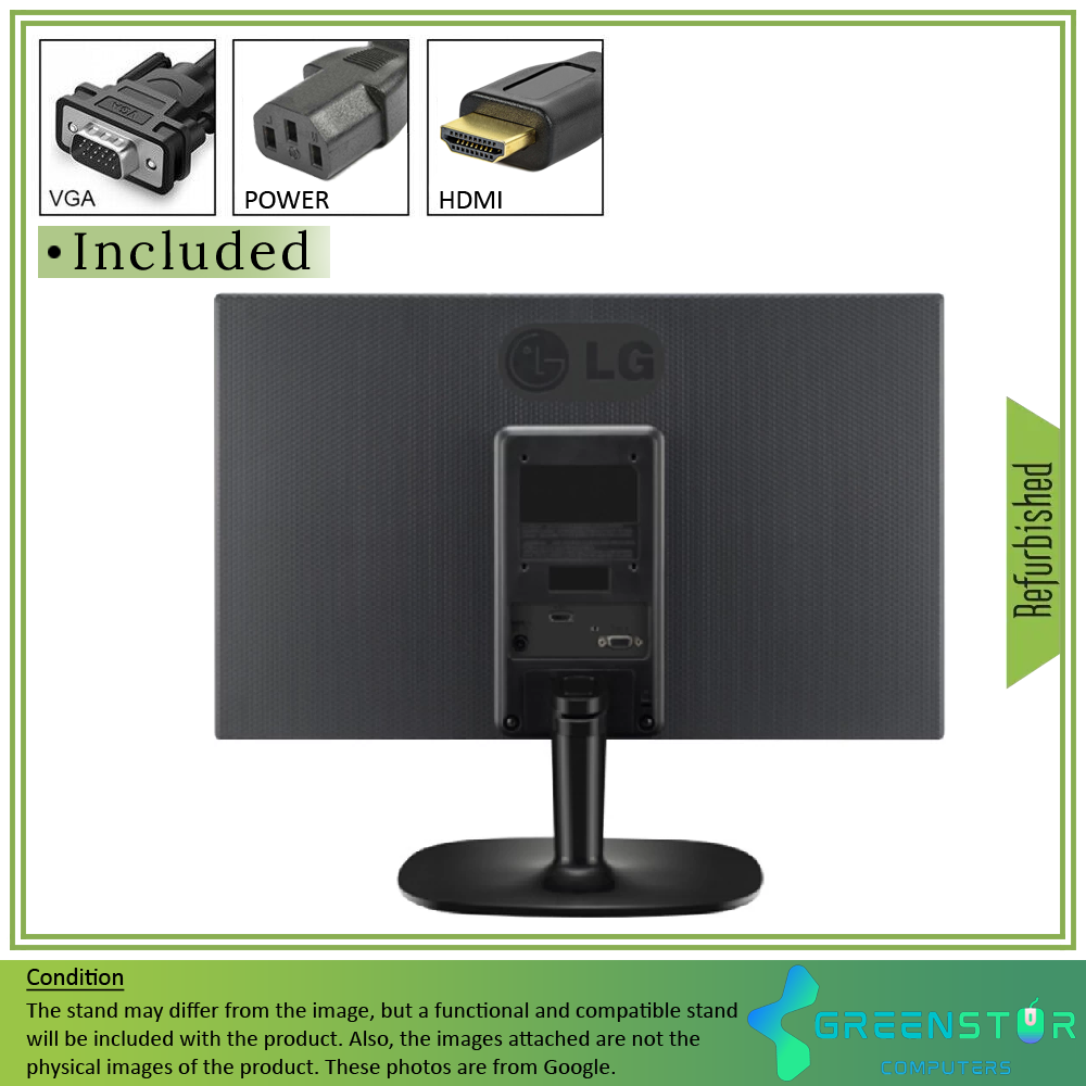 Refurbished(Good) - LG 24M35H-B 24" Widescreen 1920x1080 FHD LED Backlit LCD TN Monitor | VGA D-Sub, HDMI
