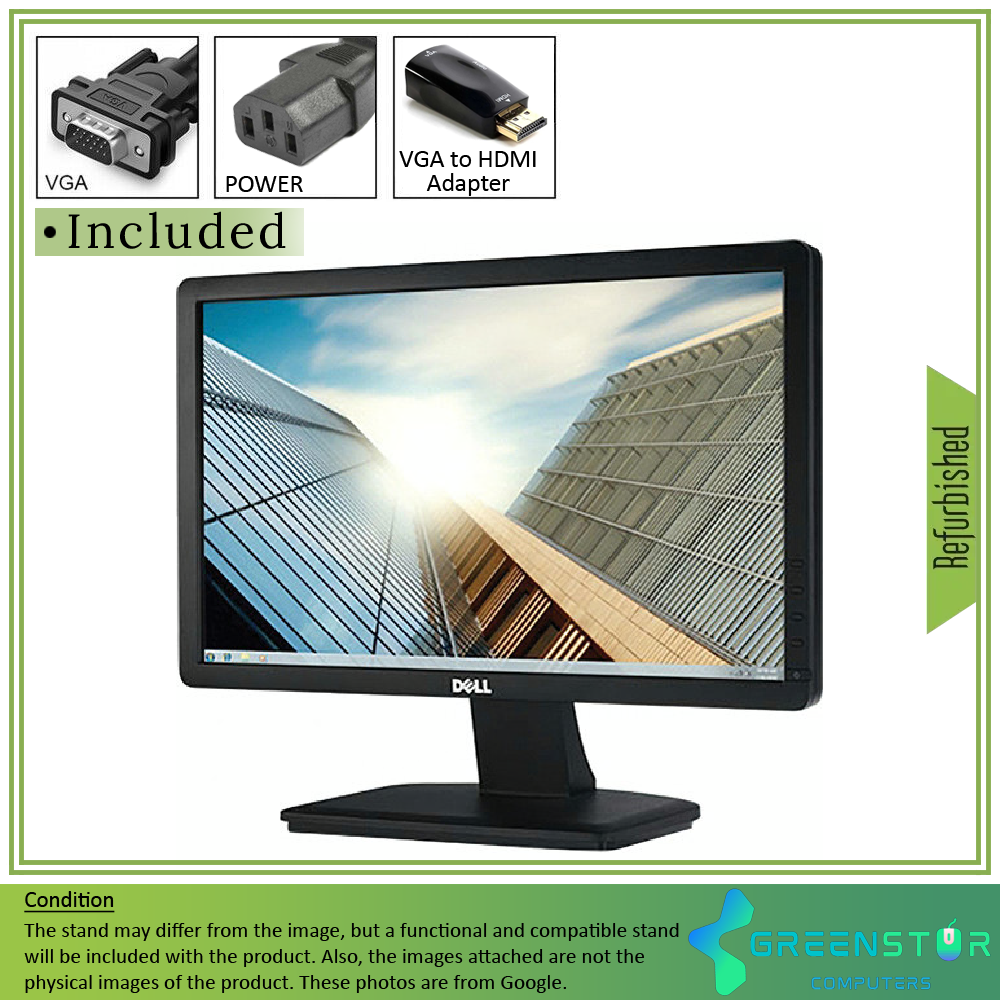 Refurbished(Good) - Dell E Series E1912H 19" Widescreen 1366x768 HD+ LED Backlit LCD TN Flat Panel Monitor | VGA D