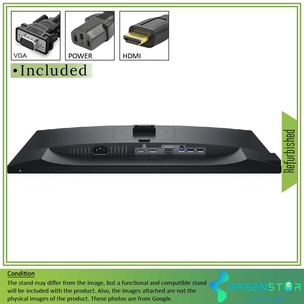 Refurbished(Good) - Dell Professional P2219H 22″ Widescreen 1920x1080 FHD LED Backlight Ultrathin Bezel LCD IPS Monitor | VGA, HDMI, DisplayPort