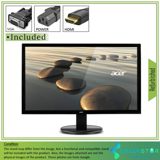 Refurbished(Good) - Acer K272HL 27" Widescreen 1920x1080 Full HD LED backlight LCD VA Monitor | VGA, DVI, HDMI