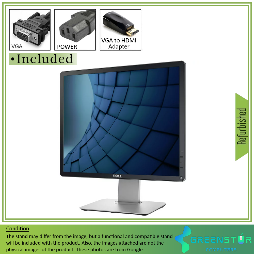 Refurbished(Good) - Dell P1914S 19" Squre 1280x1024 HD+ LED Backlight LCD IPS Monitor
