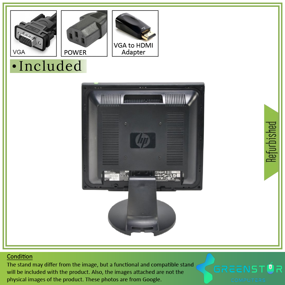 Refurbished(Good) - HP L1706 17" Square 1280x1024 HD+ Flat Panel LCD Monitor | VGA