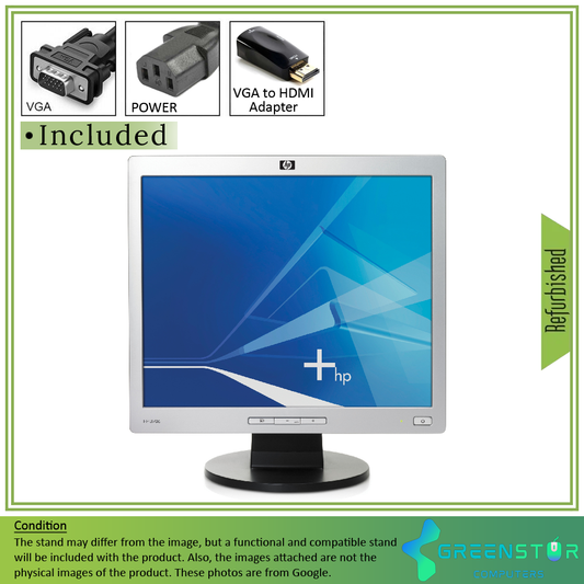 Refurbished(Good) - HP L1706 17" Square 1280x1024 HD+ Flat Panel LCD Monitor | VGA