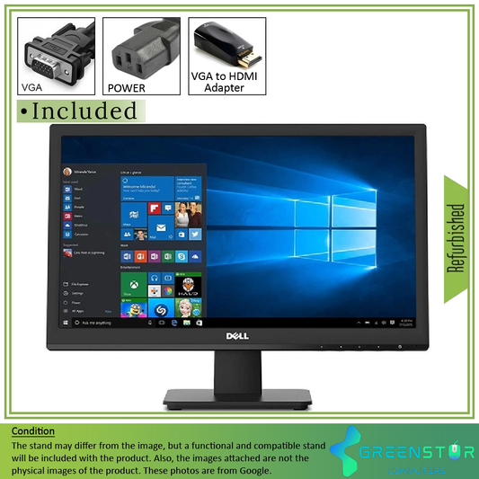 Refurbished(Good) - Dell D2015H 19.5" Widescreen 1920x1080 FHD LED-Lit LCD Monitor