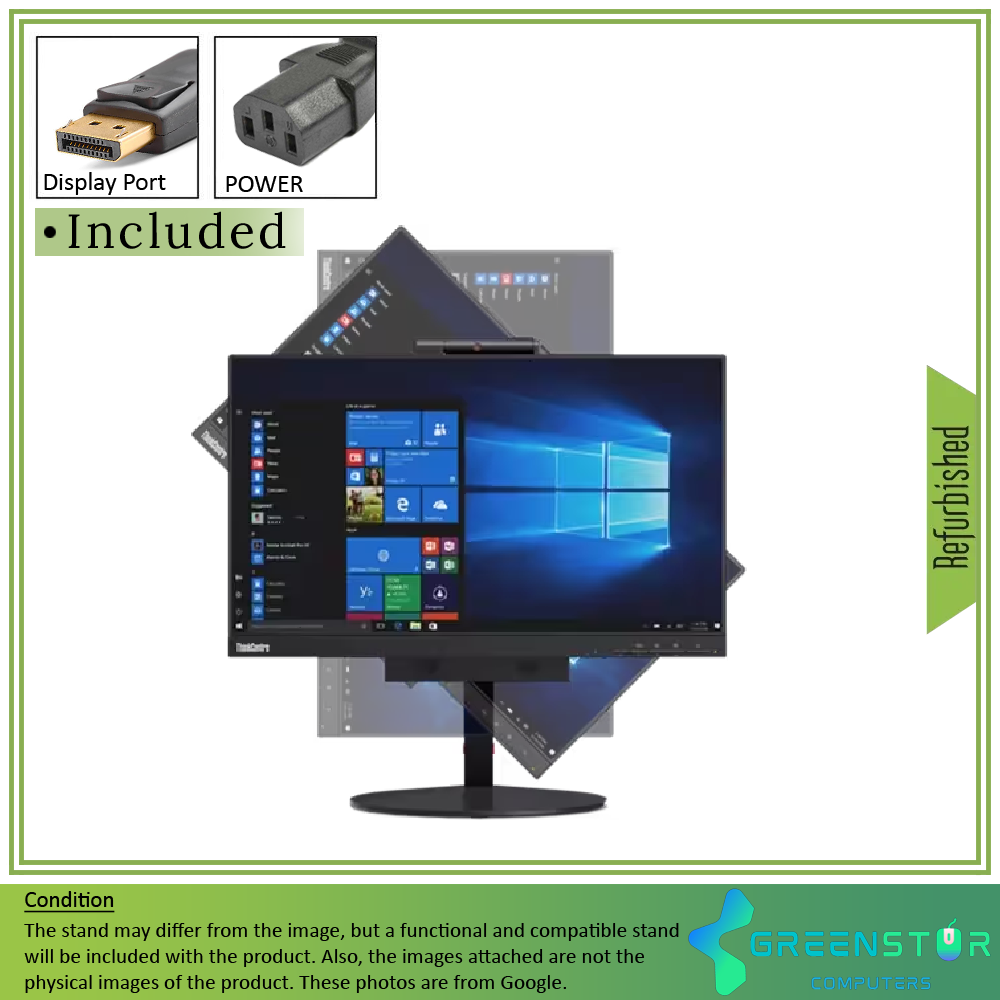 Refurbished(Good) - Lenovo ThinkCentre TIO22Gen3 21.5" Widescreen 1920x1080 FHD LED Backlit LCD IPS Monitor