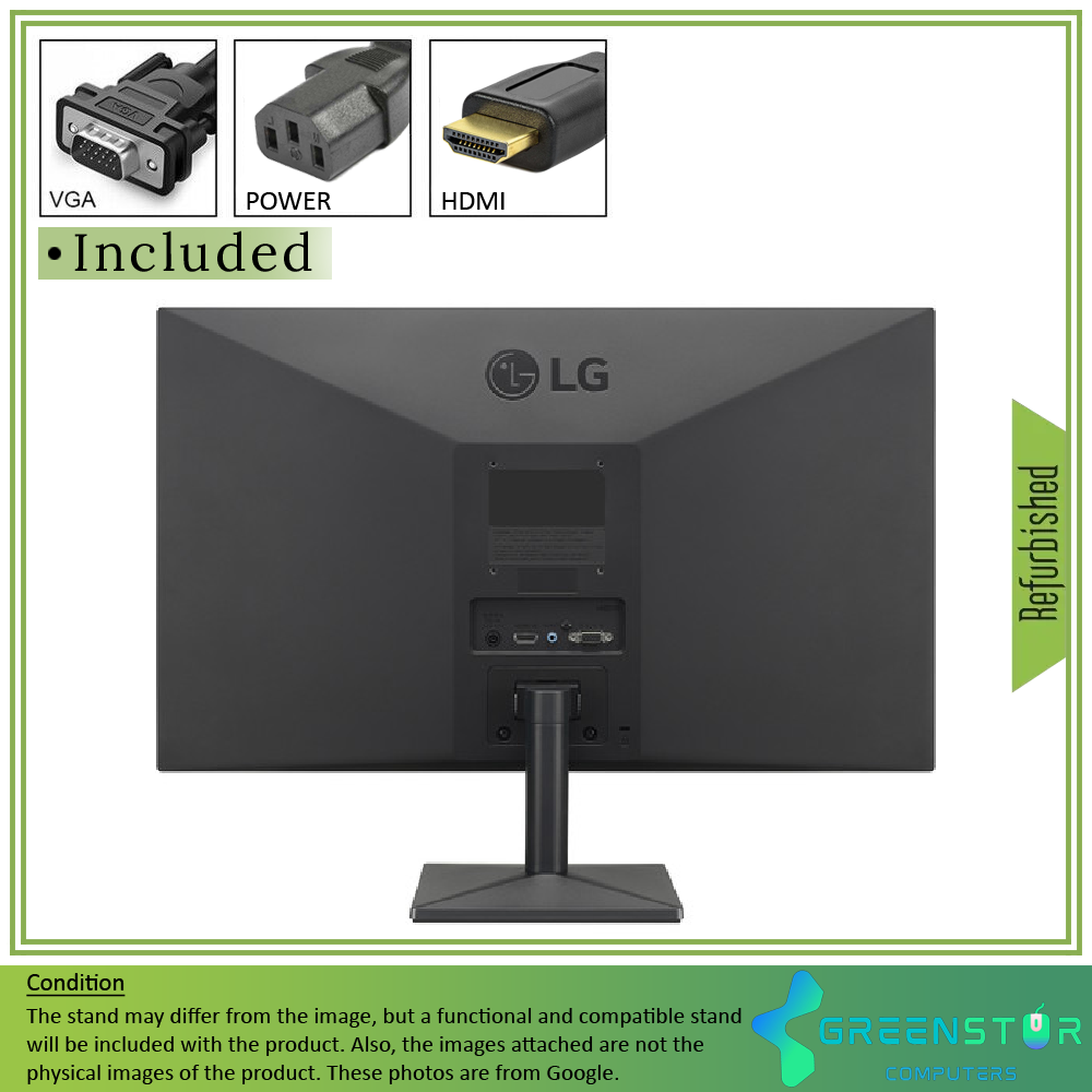 Refurbished(Good) - LG 22BK430H-B 22" Widescreen 1920x1080 FHD LED Backlight FreeSync IPS Monitor | VGA, HDMI Standard