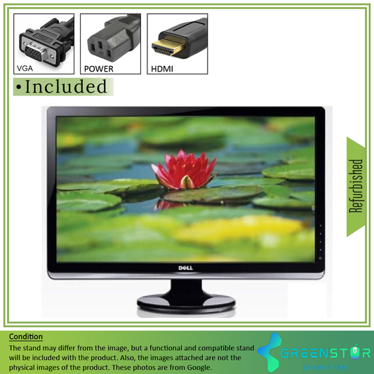 Refurbished(Good) - Dell ST2320LF 23" Widescreen 1920x1080 FHD LED Backlight LCD TN Flat Panel Monitor | VGA, DVI, HDMI