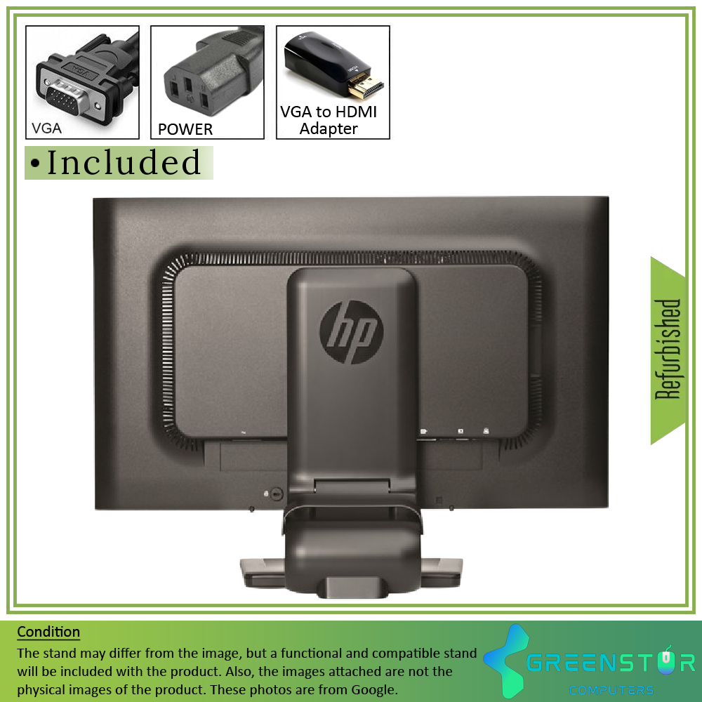 Refurbished(Good) - HP Compaq Advantage Series LA2006X 20" Widescreen 1600x900 HD+ LED Backlit LCD TN Monitor | DisplayPort, DVI-D, VGA