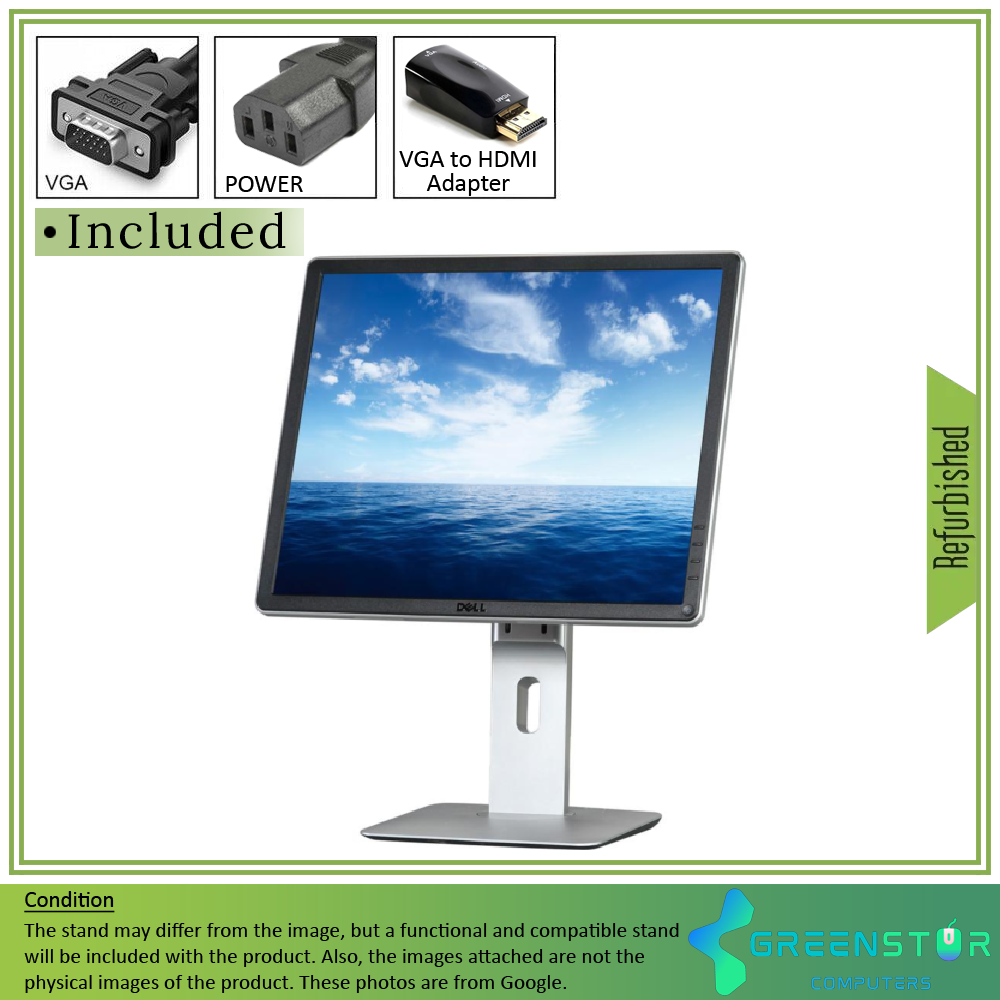 Refurbished(Good) - Dell P1914S 19" Squre 1280x1024 HD+ LED Backlight LCD IPS Monitor