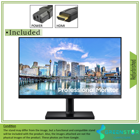 Refurbished(Good) - Samsung F24T454FQN 24" Widescreen 1920x1080 FHD LED backlit LCD IPS Monitor
