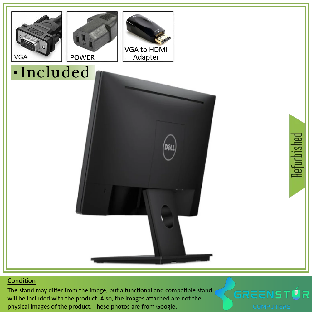 Refurbished(Good) - Dell E-Series E2016H 19.5" Widescreen 1600x900 HD+ LED Backlight LCD TN Panel Monitor | VGA, DisplayPort