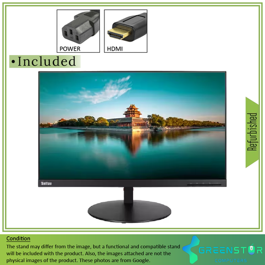 Refurbished(Good) - Lenovo ThinkVision P24q-10 24″ 2560x1440 Quad HD W-LED Backlight LCD IPS Monitor