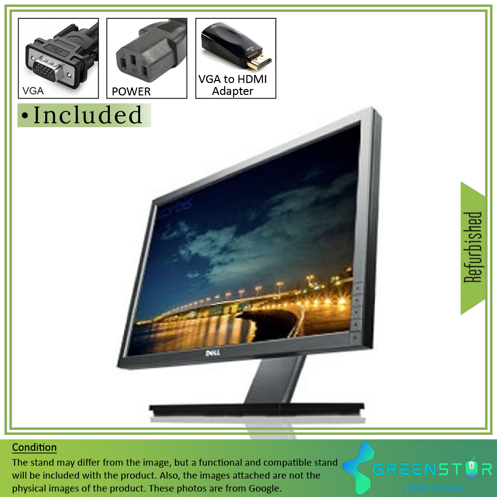 Refurbished(Good) -  Dell Professional P2210 22-inch 1680 X 1050 HD Widescreen Flat Panel LCD Monitor