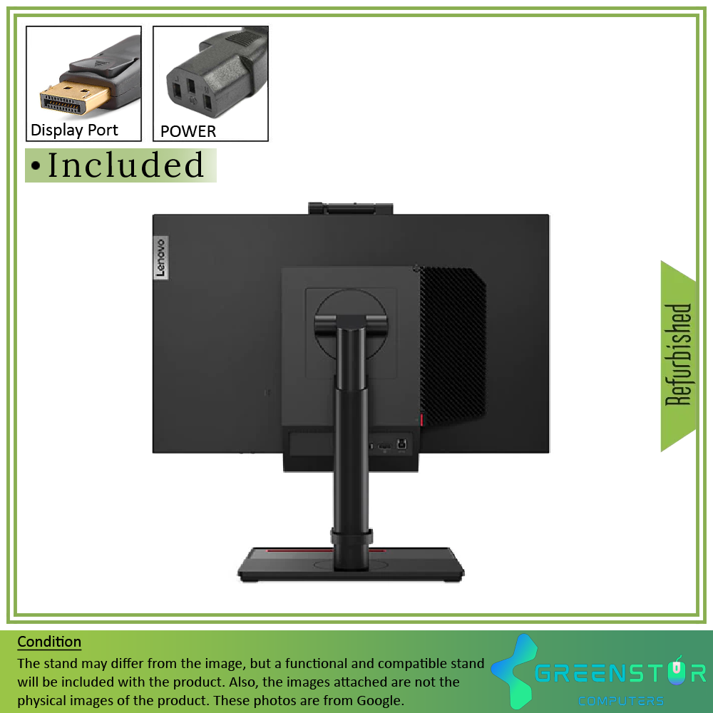 Refurbished(Good) - Lenovo ThinkCentre TIO22Gen3 21.5" Widescreen 1920x1080 FHD LED Backlit LCD IPS Monitor