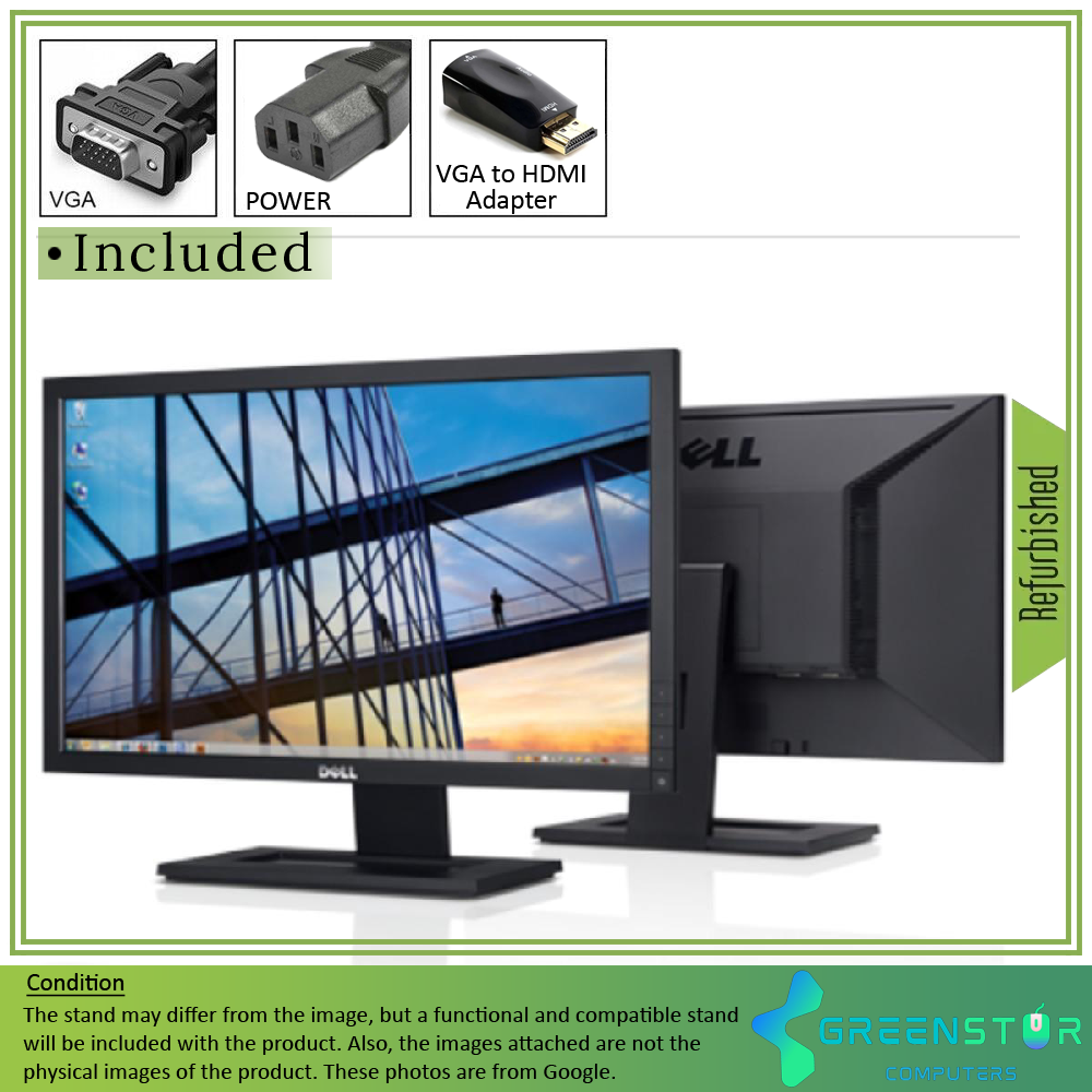 Refurbished(Good) - Dell E-Series E2211H 21.5" Widescreen 1920x1080 FHD LED-Backlight LCD TN Panel Monitor | VGA , DVI
