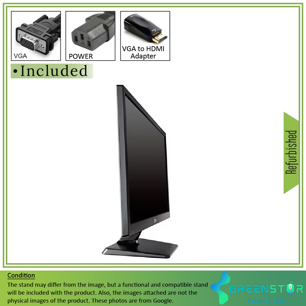 Refurbished(Good) - LG 22M37D-B 21.5" Widescreen 1920x1080 Full HD LED Backlight LCD TN Monitor | VGA D-Sub, DVI