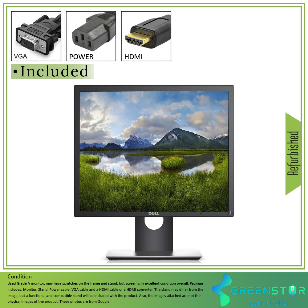 Refurbished(Good) - Dell P1917S 19" (Square) 1280x1024 HD  LED backlight LCD IPS Monitor